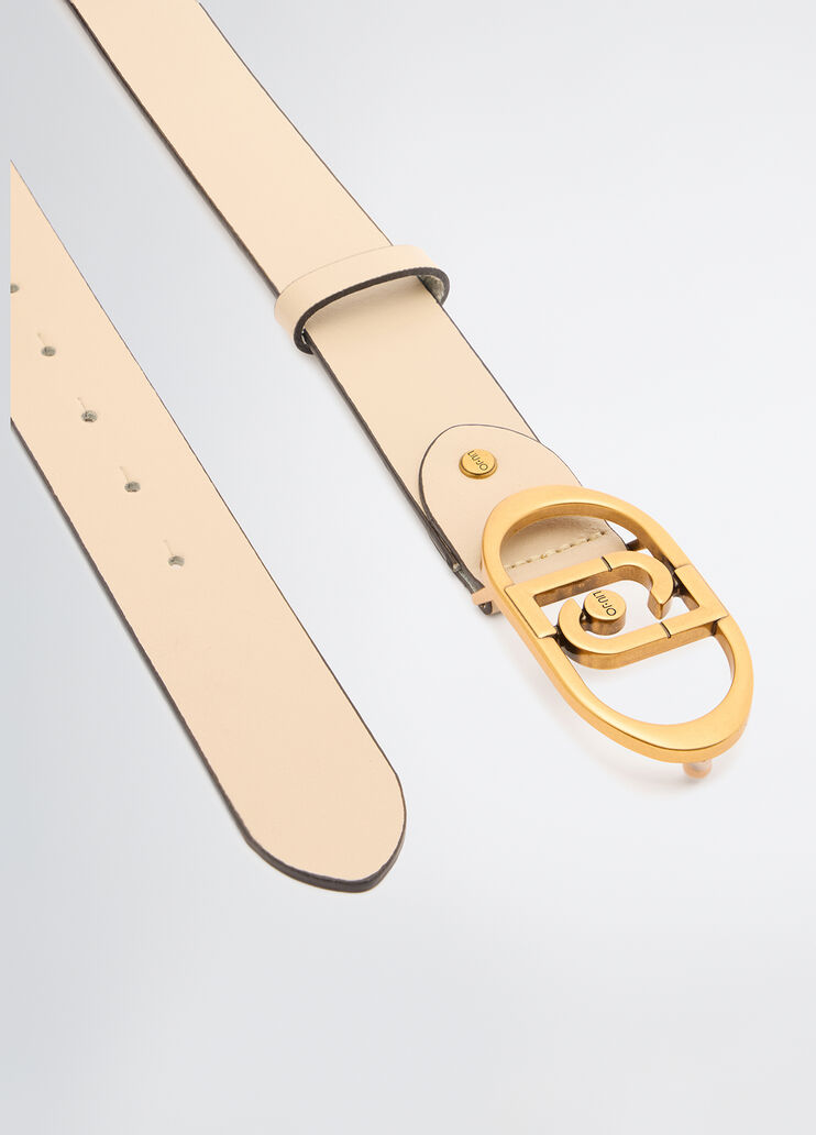 LaPuffy leather belt cream Liu Jo - large image number 4 LaPuffy leather belt cream Liu Jo - large image number 4