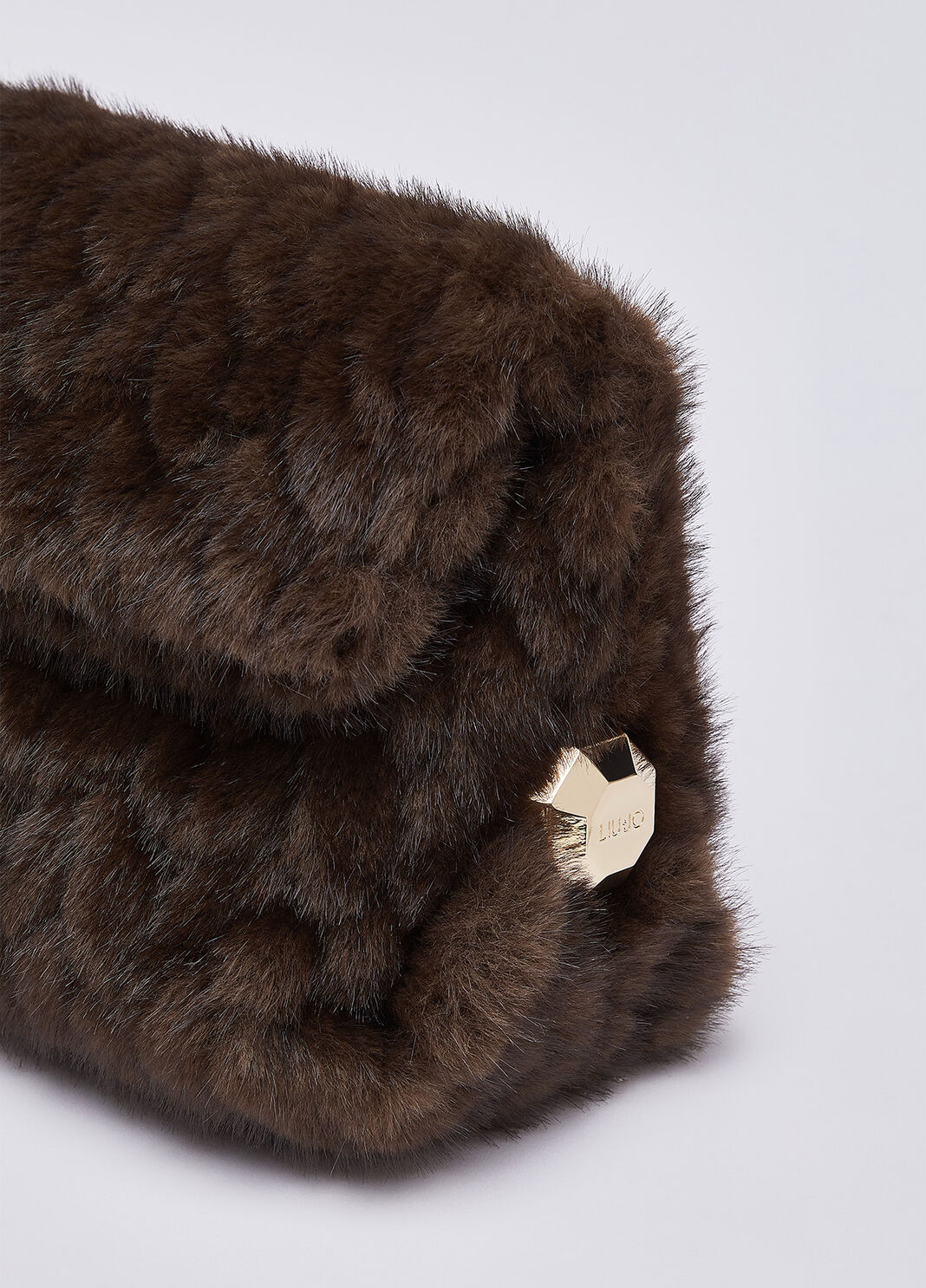 Riccy Bag in Faux Fur dark brown Liu Jo - large image number 5