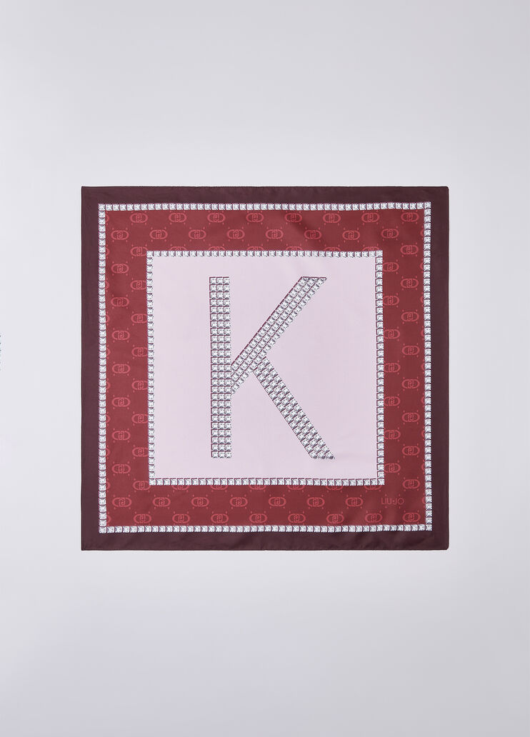 Foulard con lettera R rosso Liu Jo - medium