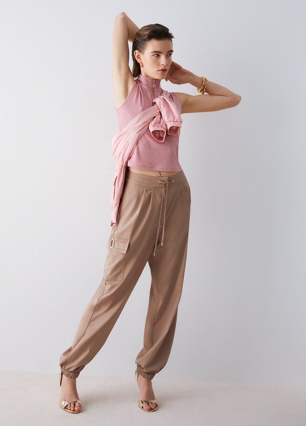 Cargo pants beige Liu Jo - large image number 3