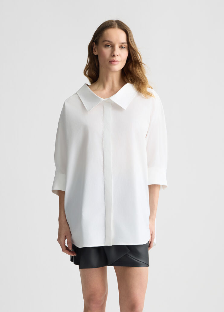 Poplin shirt white Liu Jo - large image number 0 Poplin shirt white Liu Jo - large image number 0
