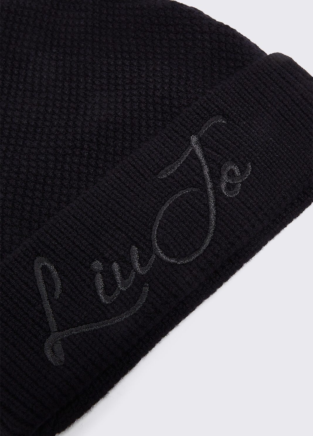 Knitted hat with logo black Liu Jo - large image number 3