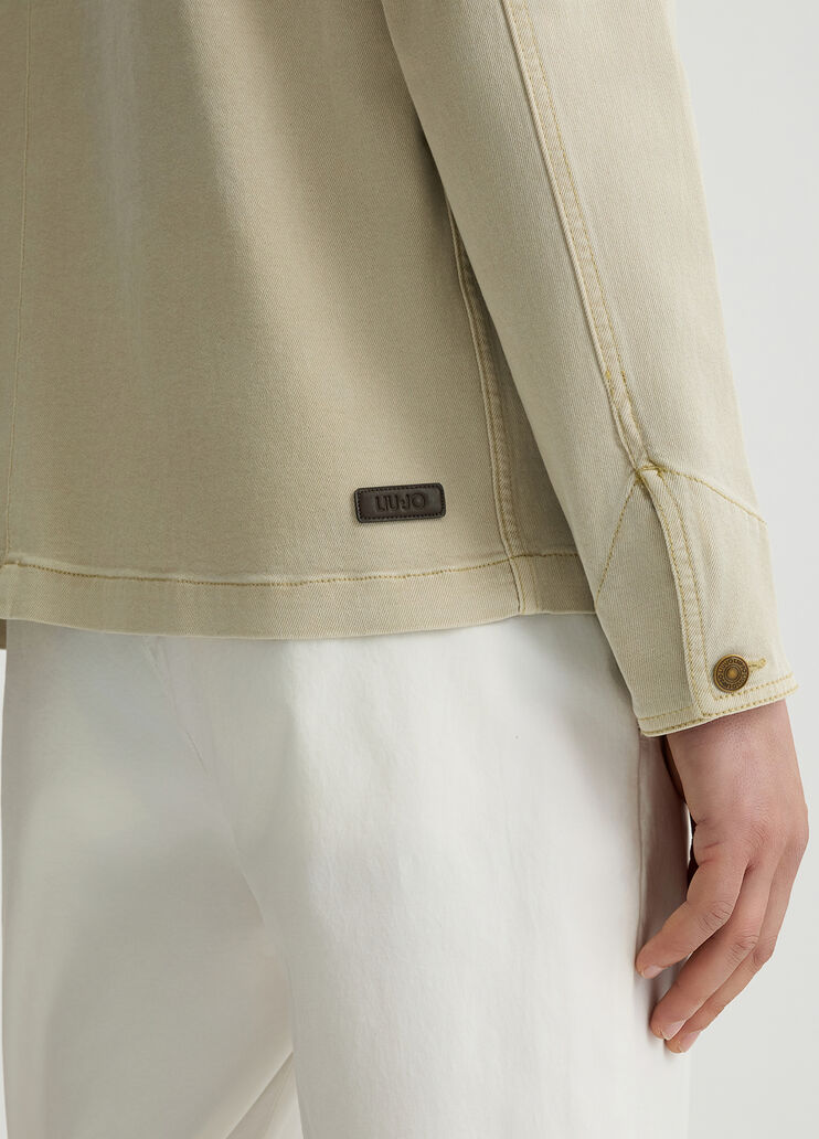 Denim field jacket khaki Liu Jo - large image number 4 Denim field jacket khaki Liu Jo - large image number 4