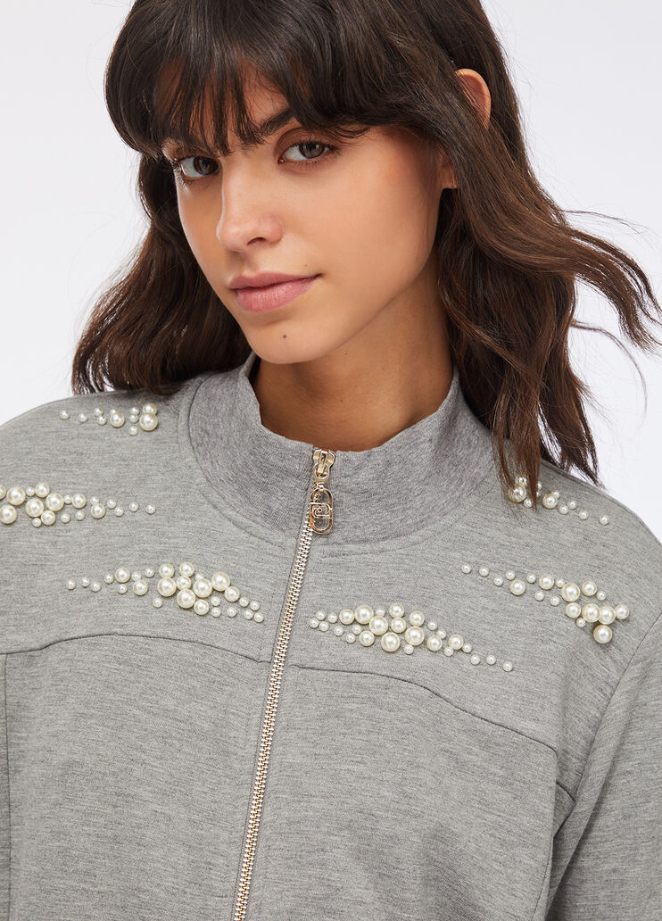 Sweatjacke Hellgrau Liu Jo - medium