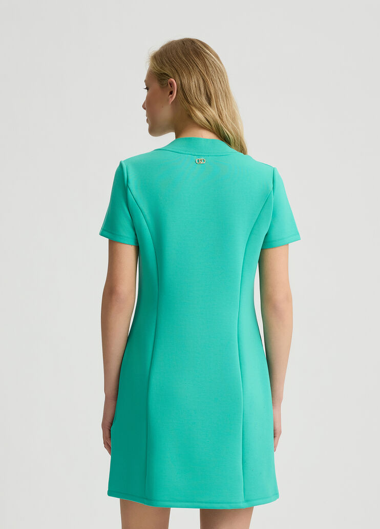 Short scuba dress Aqua Liu Jo - large image number 1 Short scuba dress Aqua Liu Jo - large image number 1