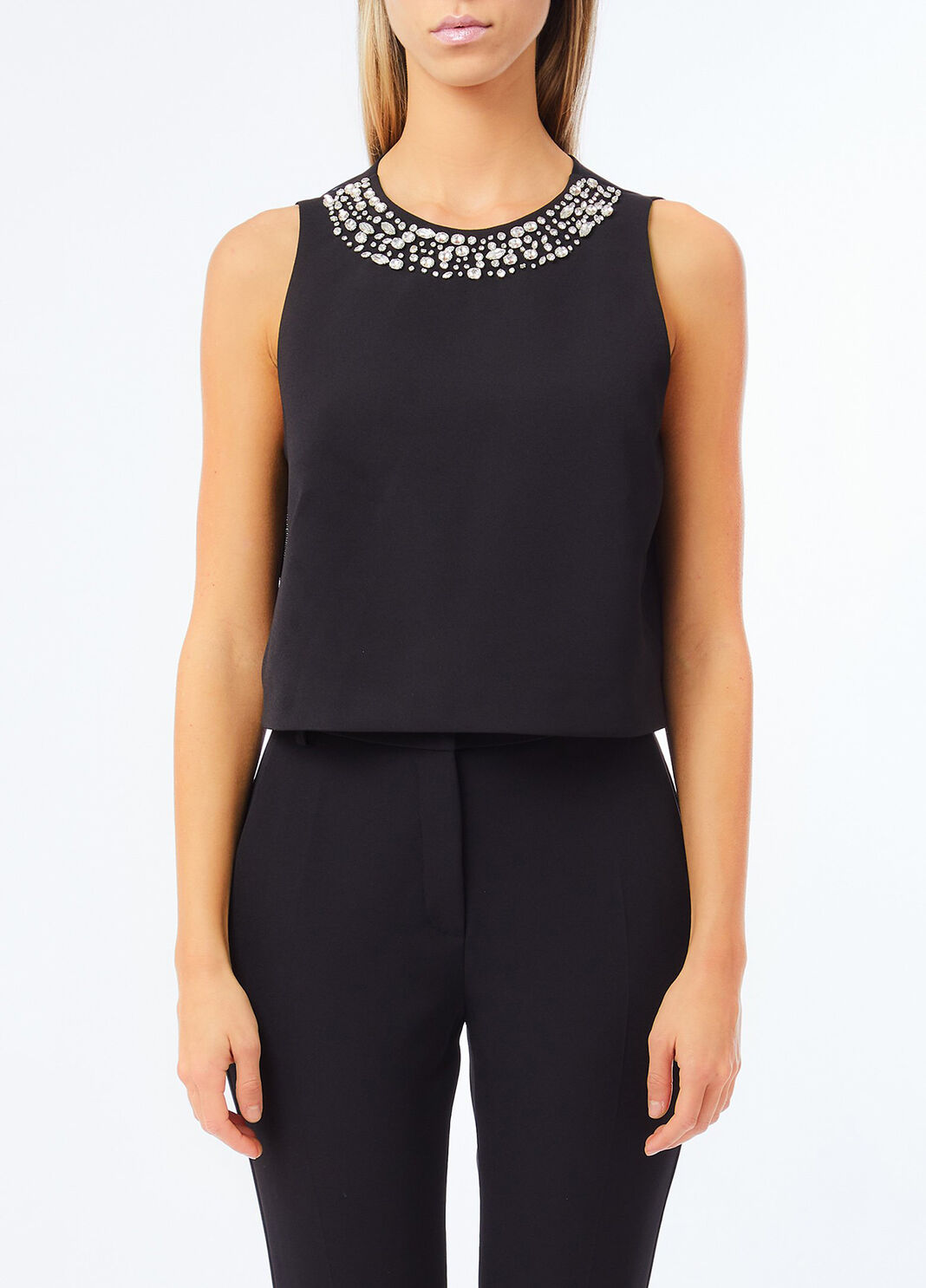 Top mit Strass Schwarz Liu Jo - large image number 0
