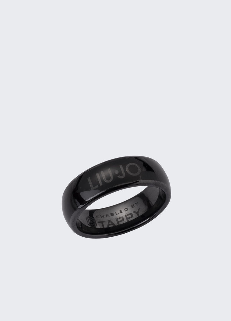Smart ring Liu Jo Pay - 16 mm nero Liu Jo - large image number 1 Smart ring Liu Jo Pay - 16 mm nero Liu Jo - large image number 1