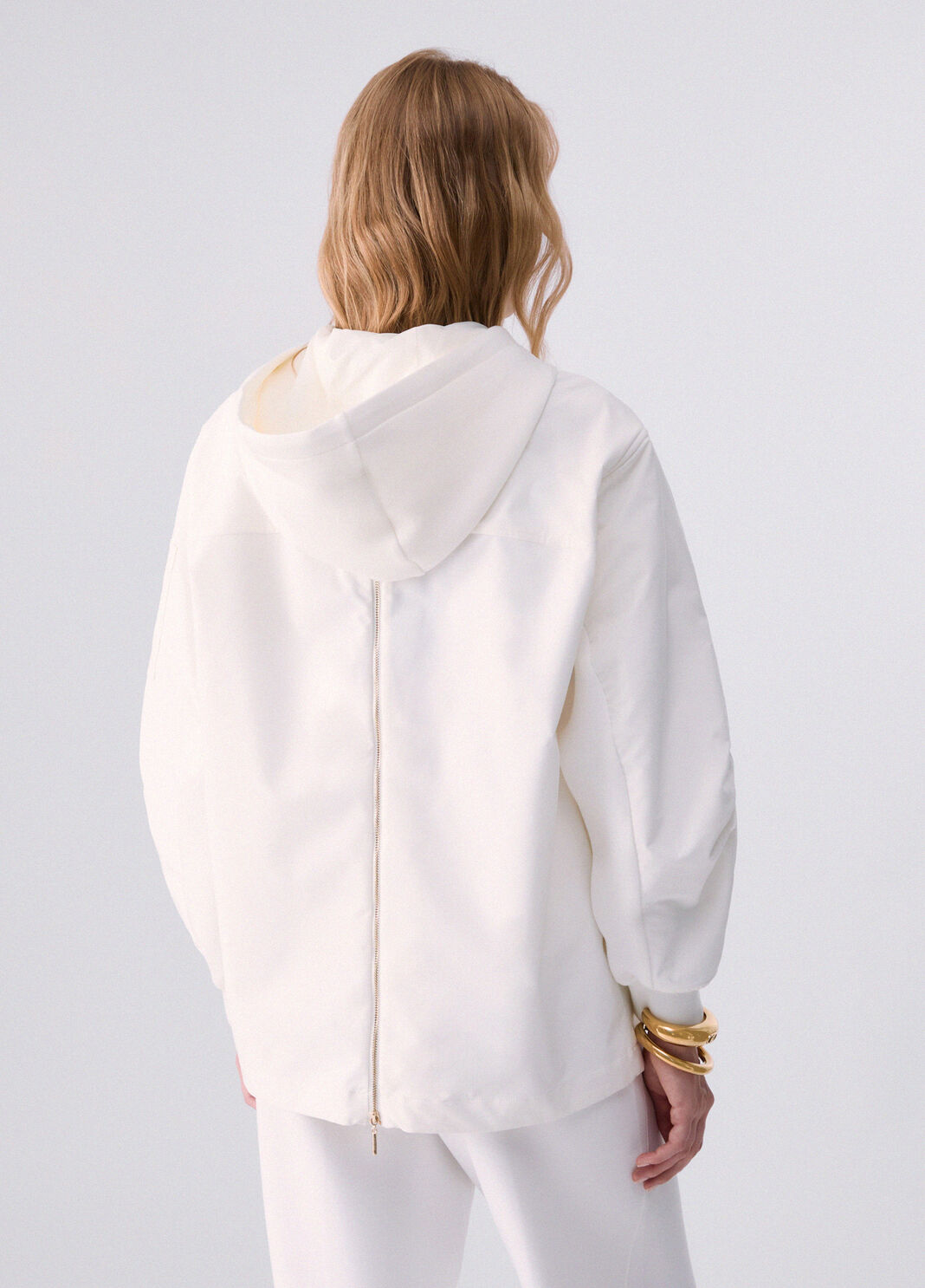Blouson oversize avec capuche blanc laine Liu Jo - large image number 1