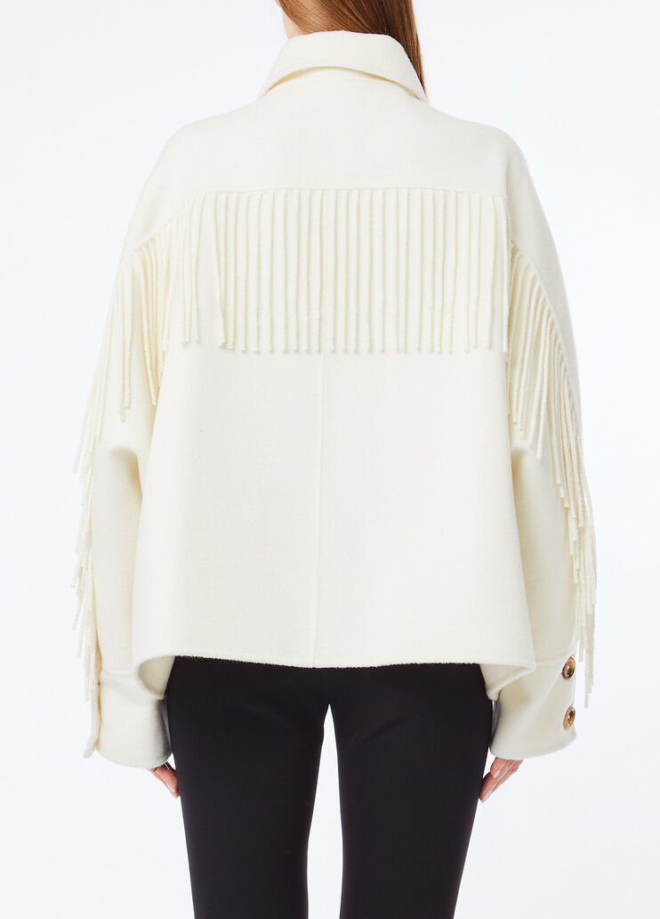 Wool pea coat with fringes butter Liu Jo - medium