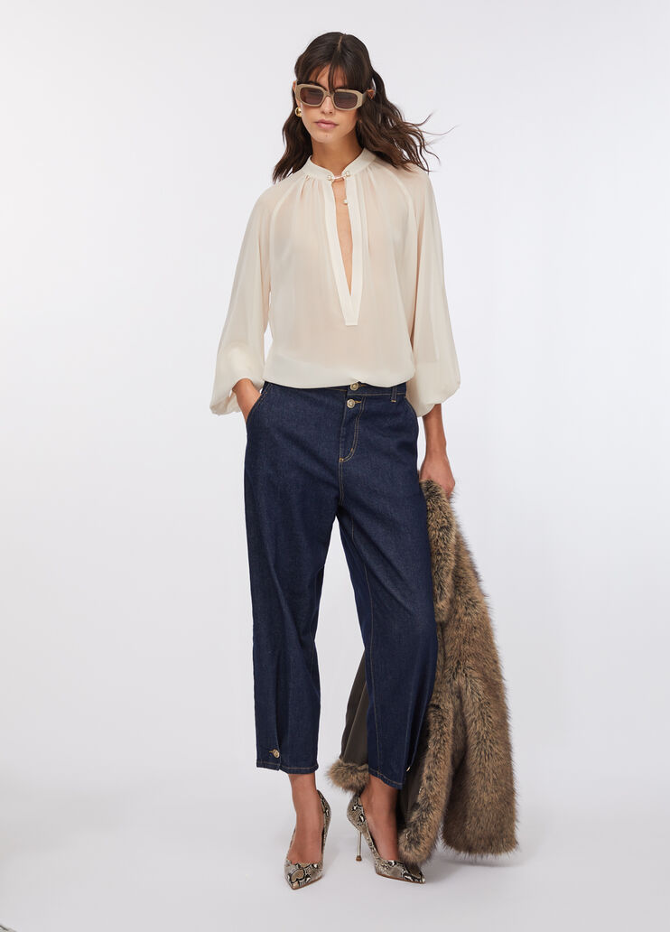 Блузка Liu Jo Better слоновая кость Liu Jo - large image number 5