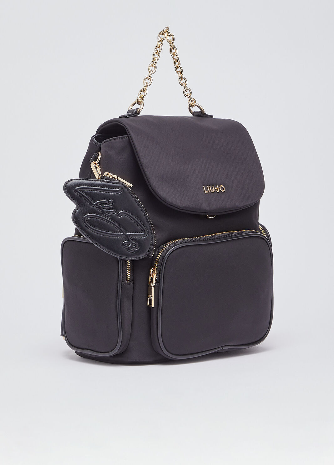 Rucksack aus Nylon mit M&uuml;nzfach schwarz Liu Jo - large image number 1