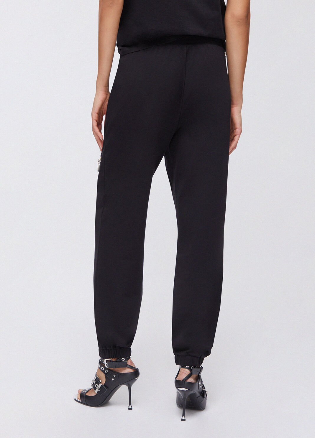 Pantal&oacute;n de felpa con cremallera negro Liu Jo - large image number 1