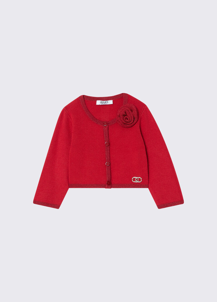 Cardigan mit Blume Rot Liu Jo - medium