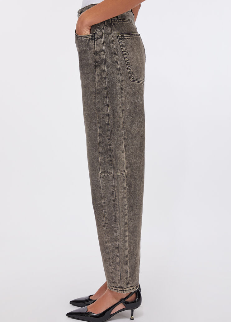 Boyfriend jeans with glittery detailing blue denim Liu Jo - large image number 3