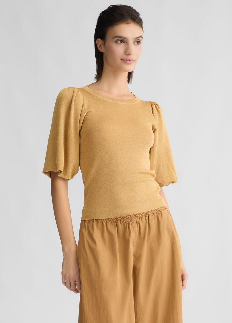 Cut-out top gold-colour Liu Jo - large image number 0 Cut-out top gold-colour Liu Jo - large image number 0