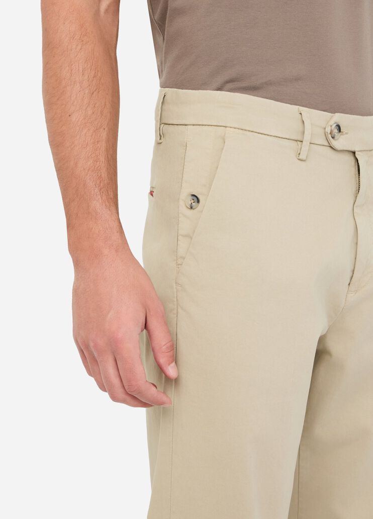 Satin chinos with drawstring beige Liu Jo - large image number 3 Satin chinos with drawstring beige Liu Jo - large image number 3
