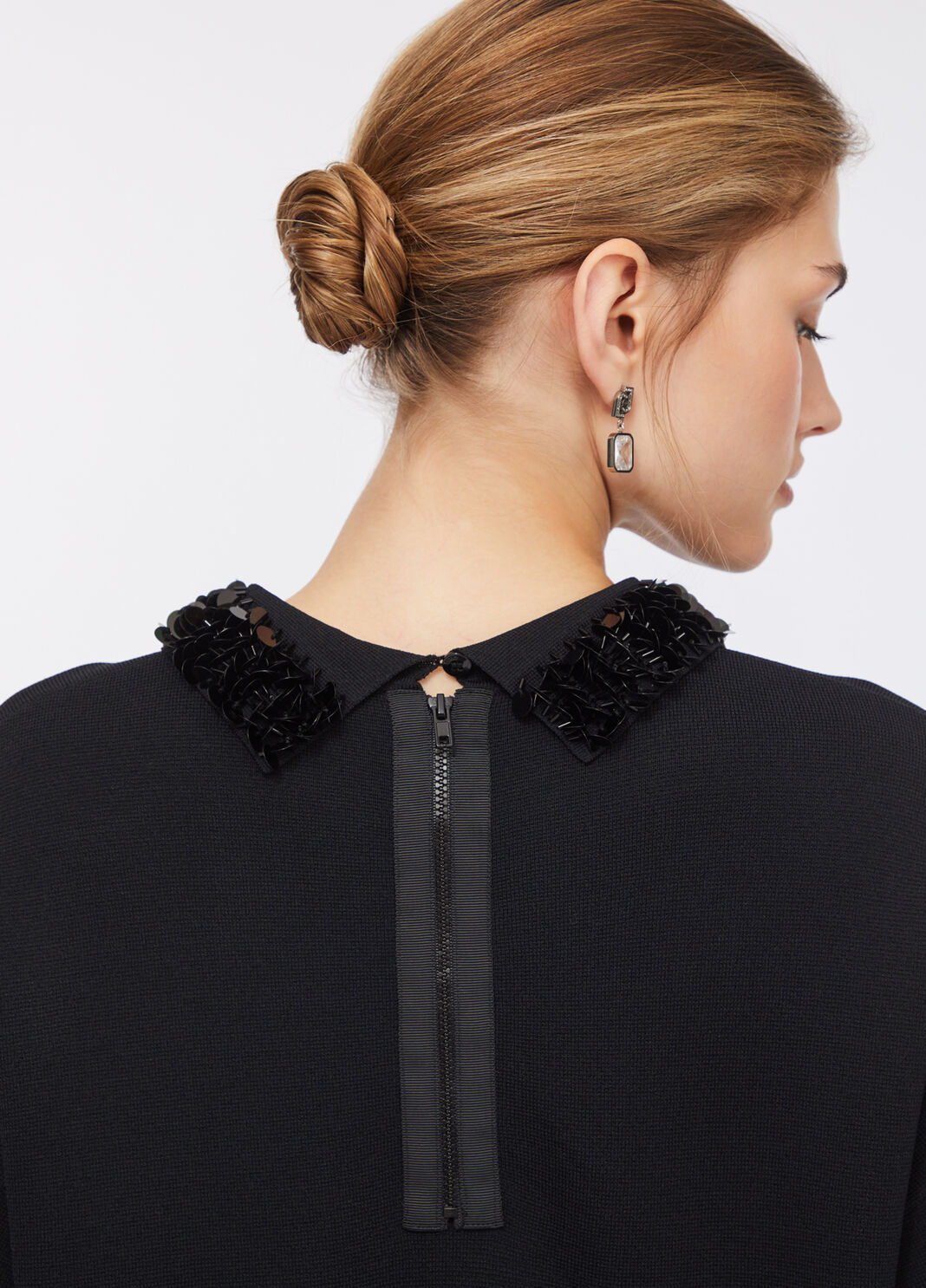 Jumper with sequins black Liu Jo - large image number 3