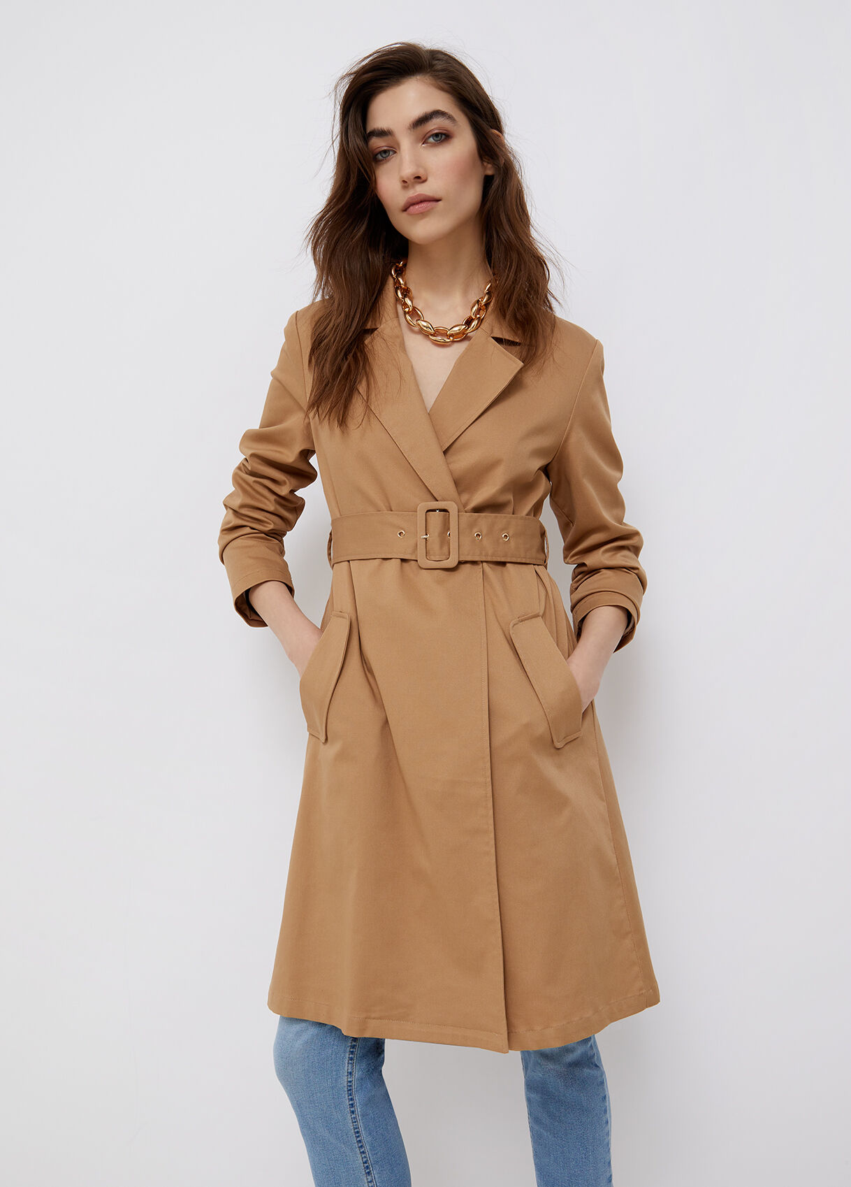 beige coat womens