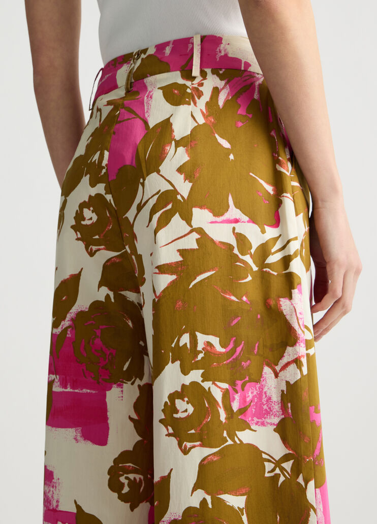 Floral palazzo trousers floral Liu Jo - large image number 4 Floral palazzo trousers floral Liu Jo - large image number 4
