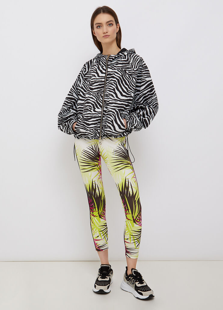 Hooded, eco-friendly gilet black/white zebra Liu Jo - large image number 3 Hooded, eco-friendly gilet black/white zebra Liu Jo - large image number 3