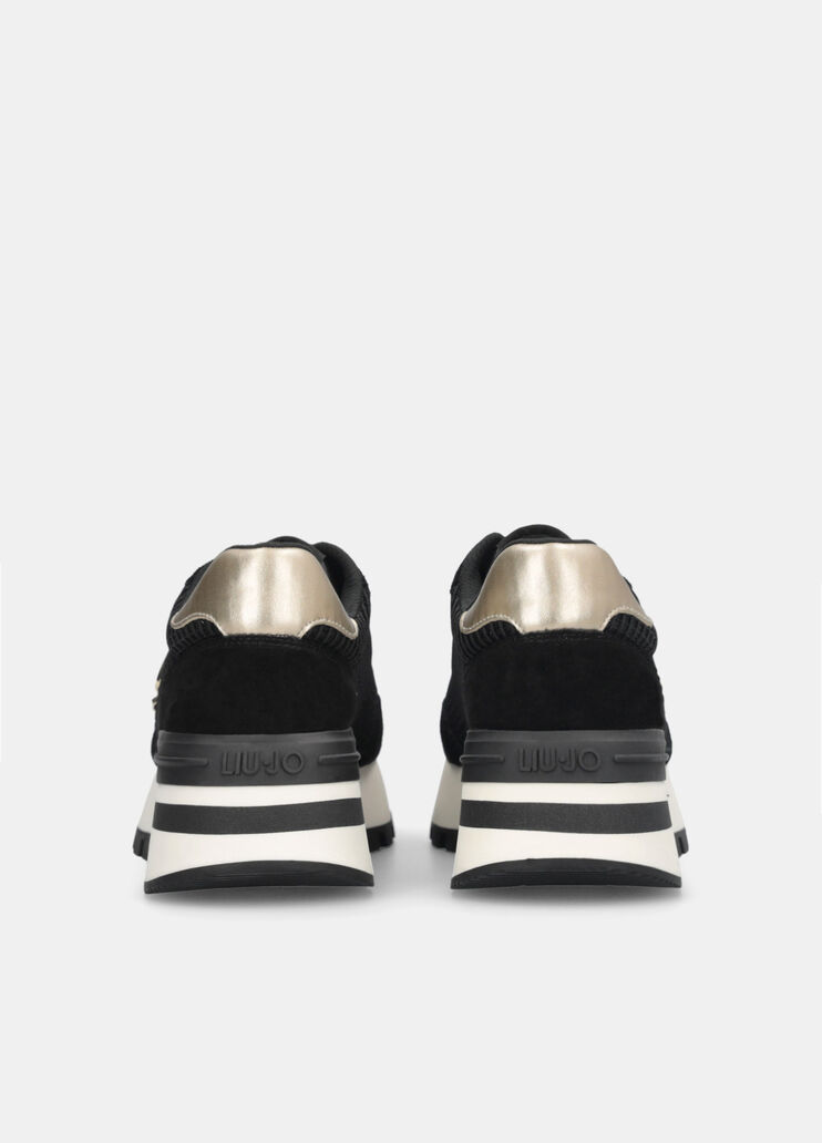 Suede and mesh sneakers black Liu Jo - large image number 7 Suede and mesh sneakers black Liu Jo - large image number 7