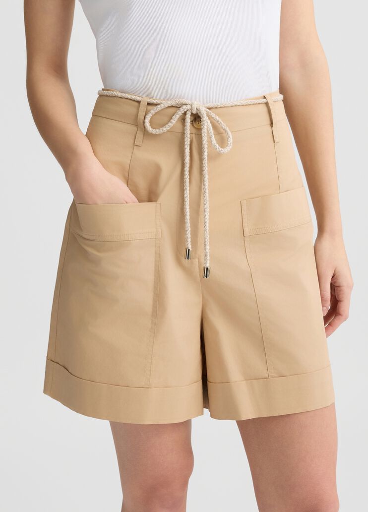 Poplin shorts beige Liu Jo - large image number 2