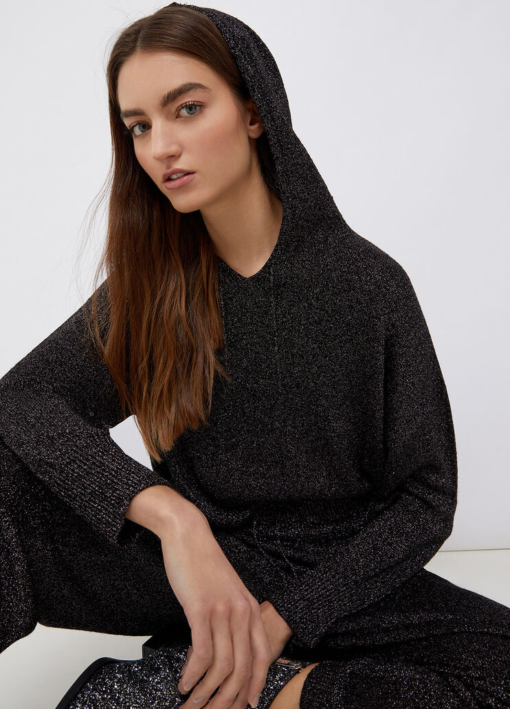 Kapuzenpullover schwarzes Metall Liu Jo - large image number 2