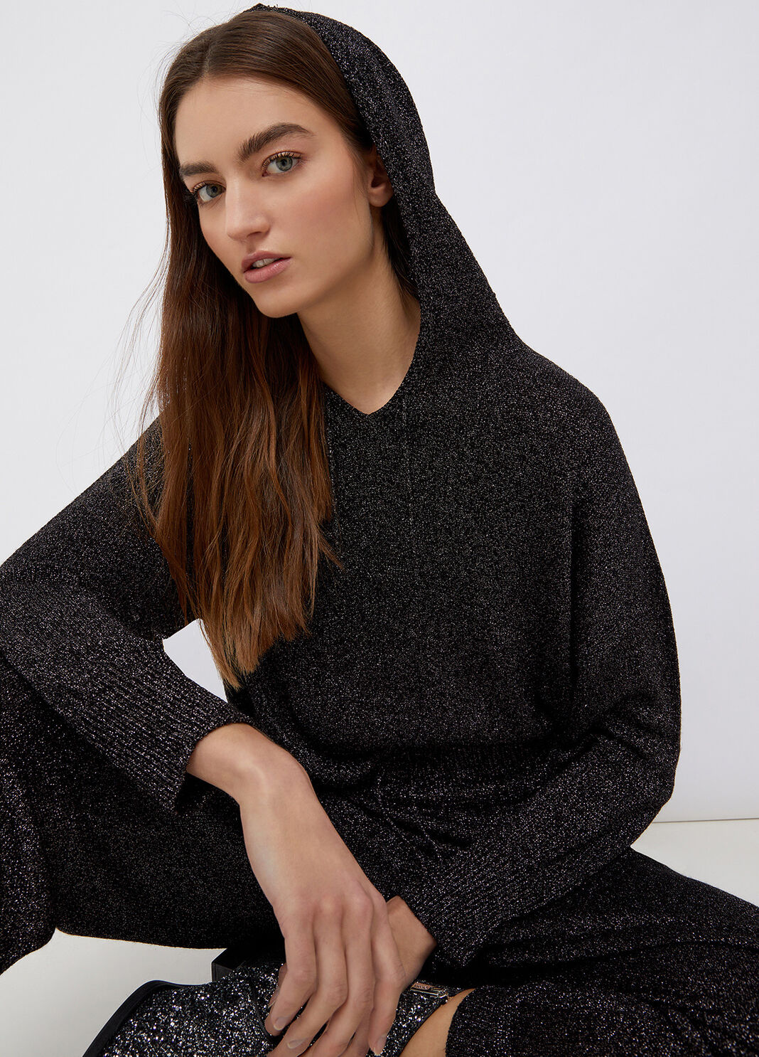 Kapuzenpullover schwarzes Metall Liu Jo - large image number 2