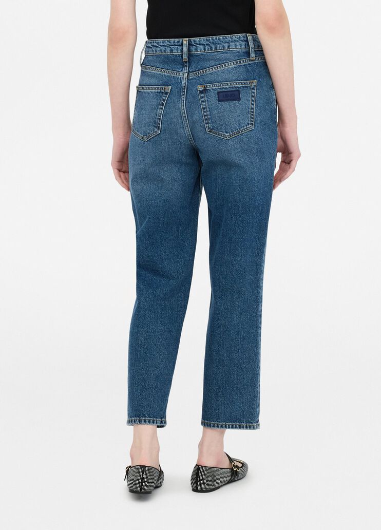 Vaqueros rectos de talle alto denim azul Liu Jo - large image number 1 Vaqueros rectos de talle alto denim azul Liu Jo - large image number 1