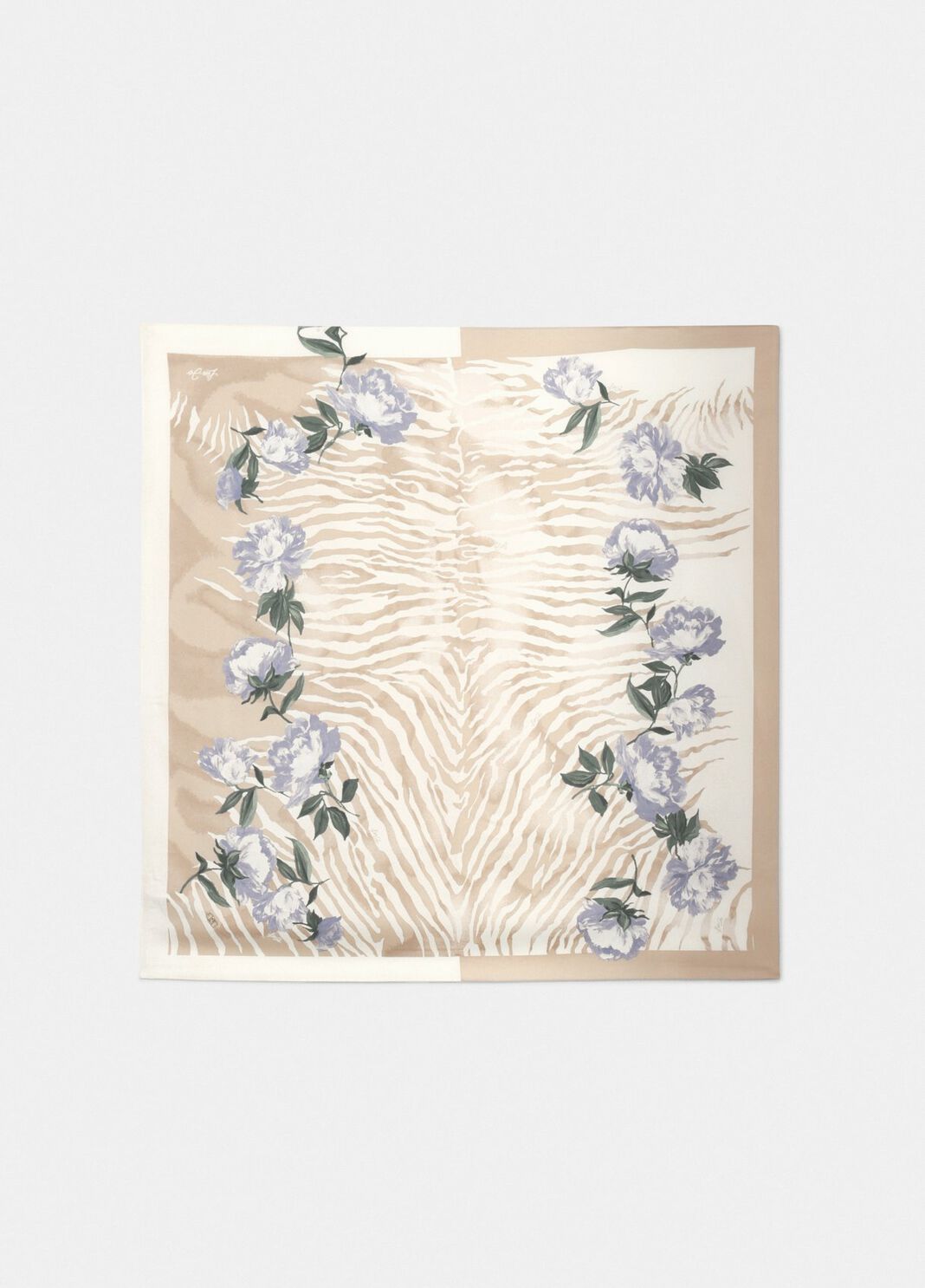 Bedrucktes Tuch Zebrabeige Liu Jo - large image number 1
