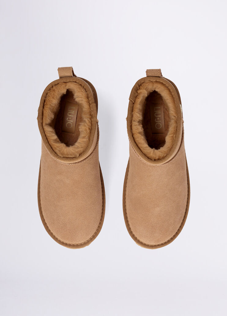 Suede ankle boots beige Liu Jo - large image number 3 Suede ankle boots beige Liu Jo - large image number 3