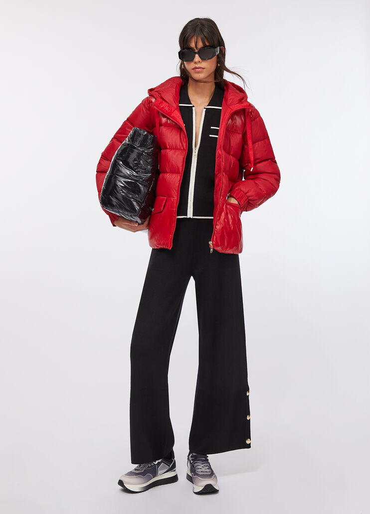 Jacke aus gestepptem Nylon Kirschrot Liu Jo - medium