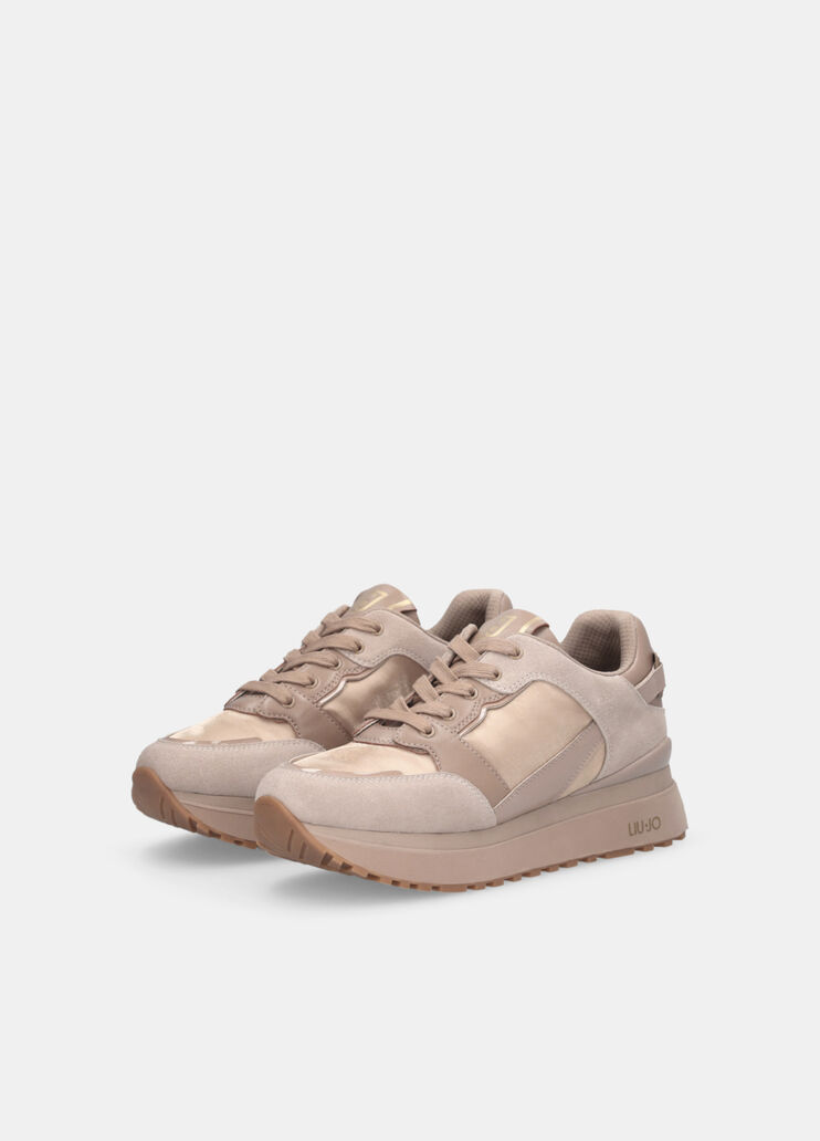 Leather platform sneakers  beige Liu Jo - large image number 1 Leather platform sneakers  beige Liu Jo - large image number 1