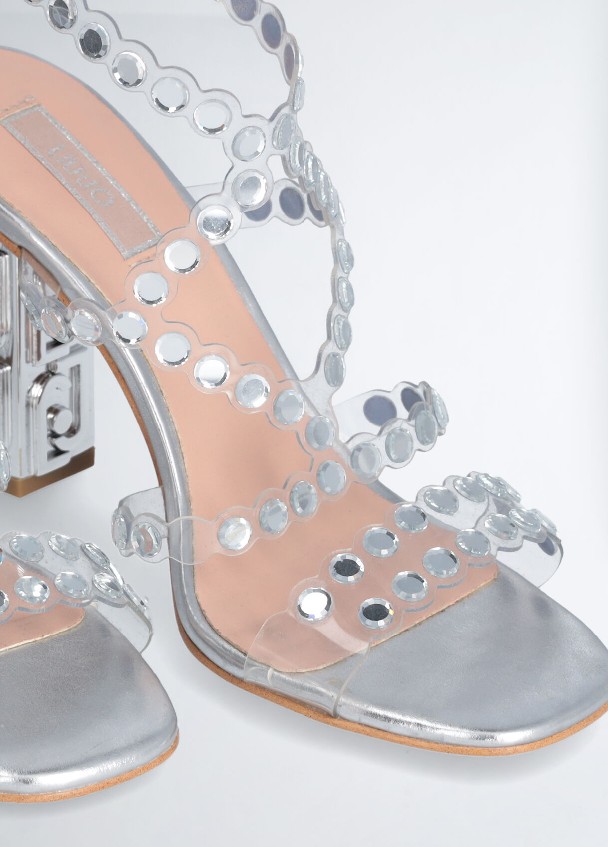 Jewel studded sandals shop