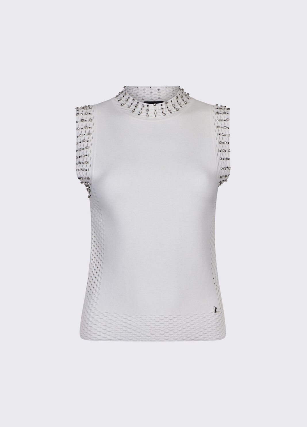 Chaleco con bordados joya blanco Liu Jo - large image number 6