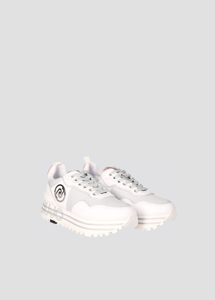 Leather sneakers with logo White Liu Jo - large image number 1 Leather sneakers with logo White Liu Jo - large image number 1
