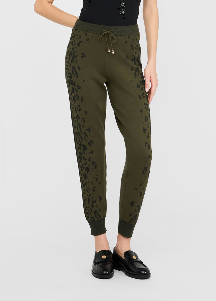 Animal-print trousers olive green Liu Jo - medium Animal-print trousers olive green Liu Jo - medium