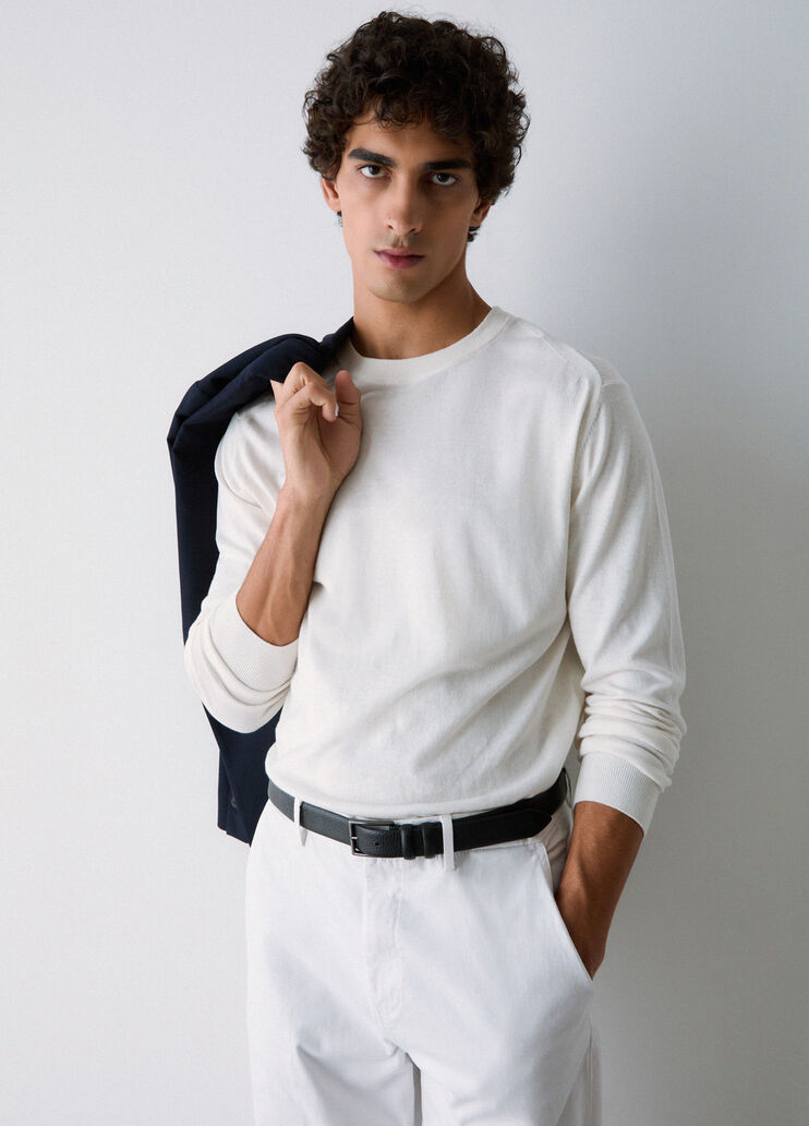 Knit in cotton and silk white Liu Jo - medium