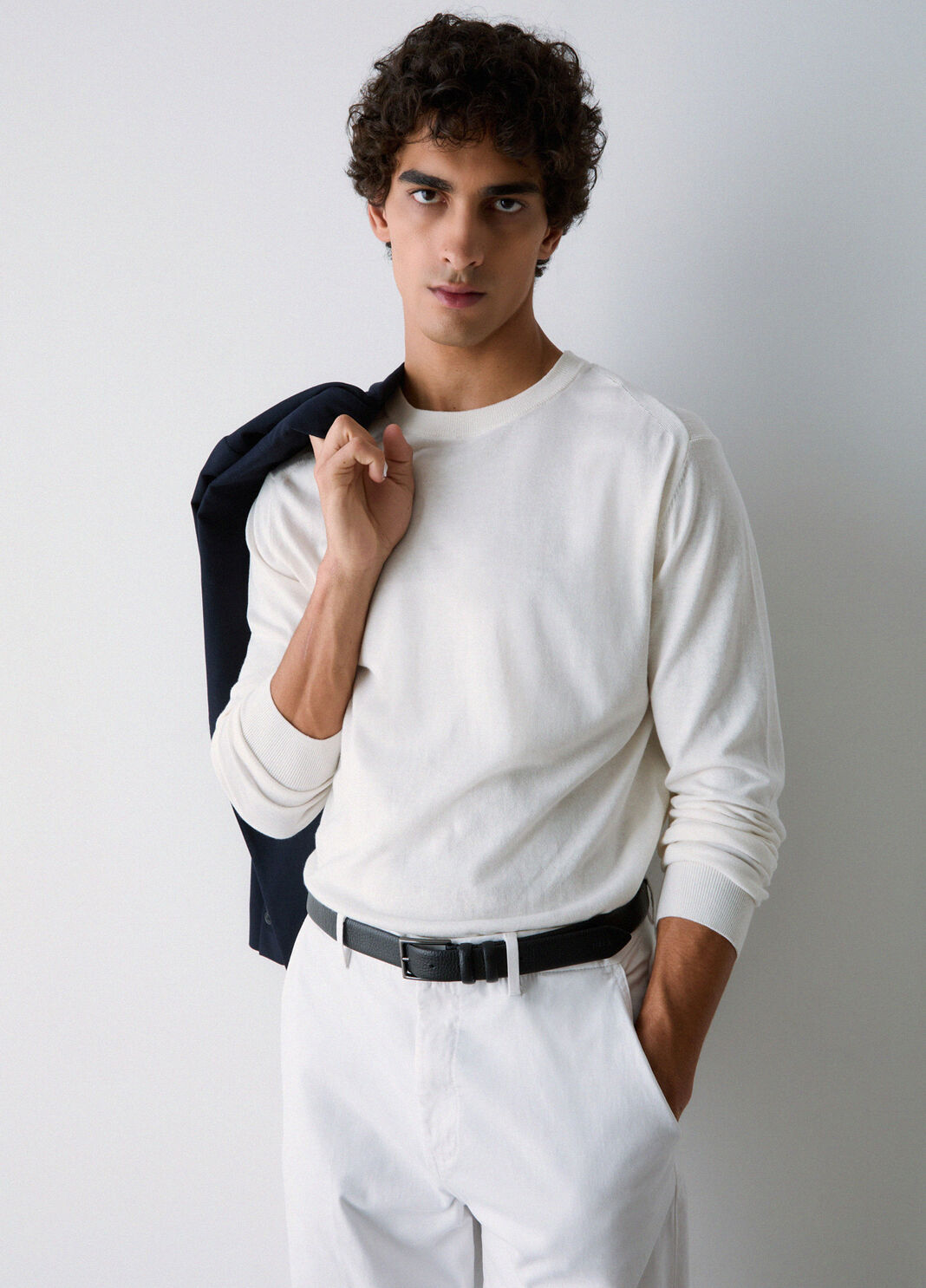 Knit in cotton and silk white Liu Jo - large image number 2