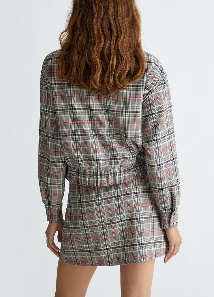 Short tartan jacket beige Liu Jo - medium Short tartan jacket beige Liu Jo - medium