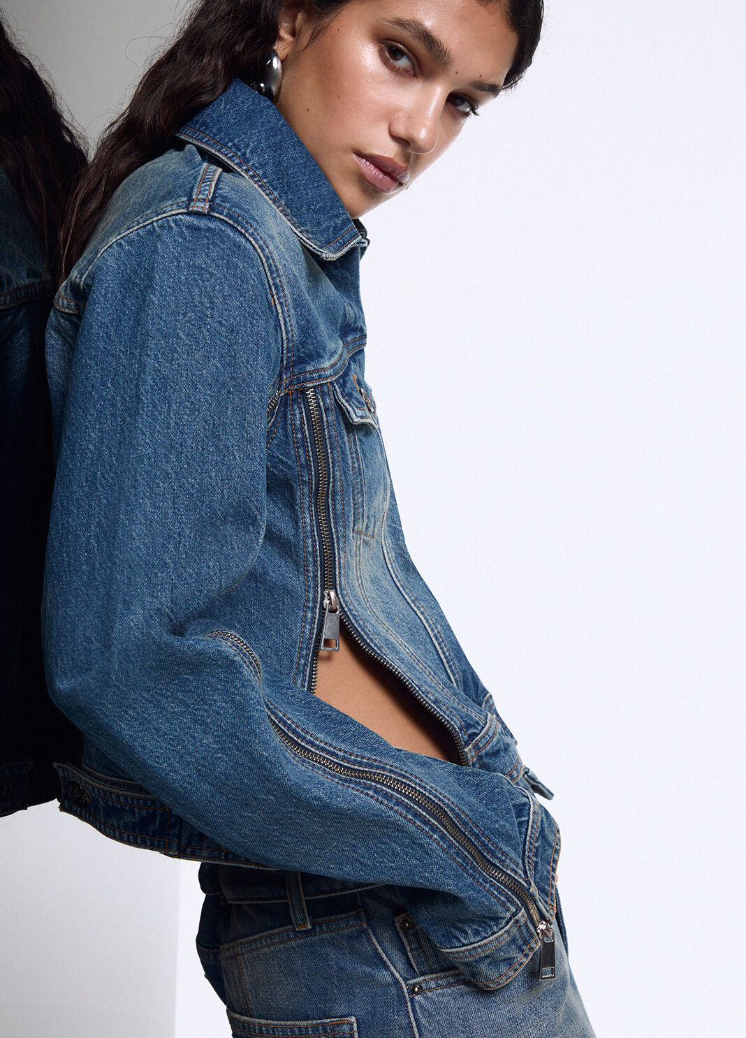Denim Jacket with Zip blue denim Liu Jo - large image number 2