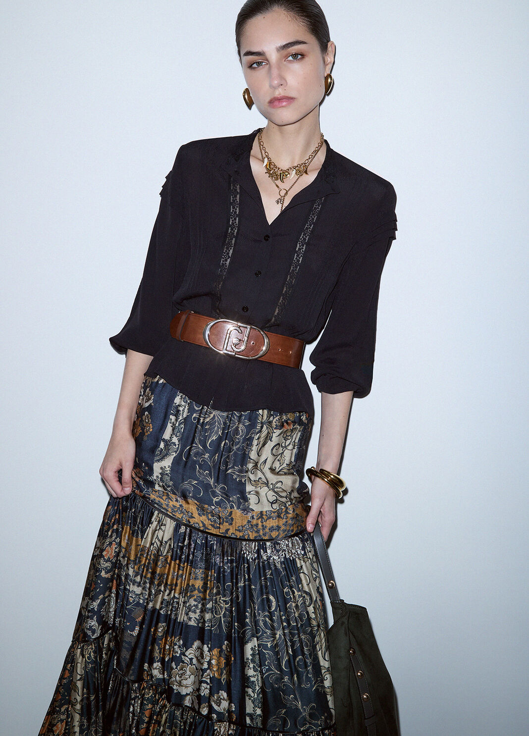 Lace Trimmed Blouse black Liu Jo - large image number 2