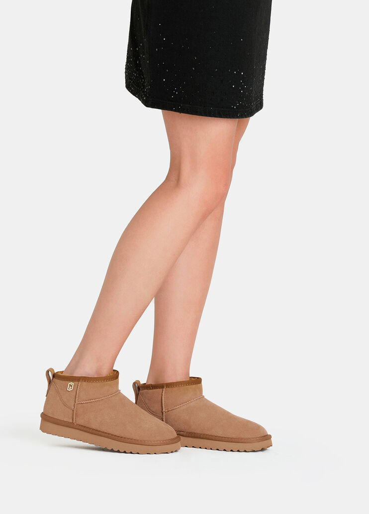 Stiefelette aus Veloursleder Cognac Liu Jo - medium