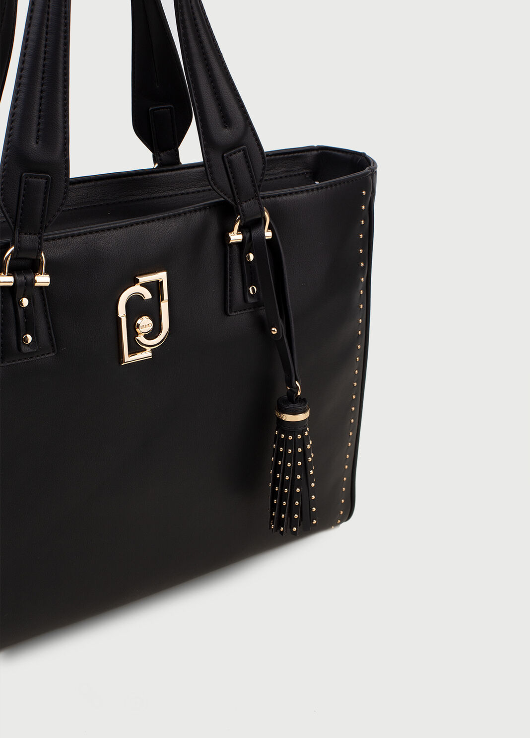 Shopping bag with charm Black Liu Jo - large image number 4