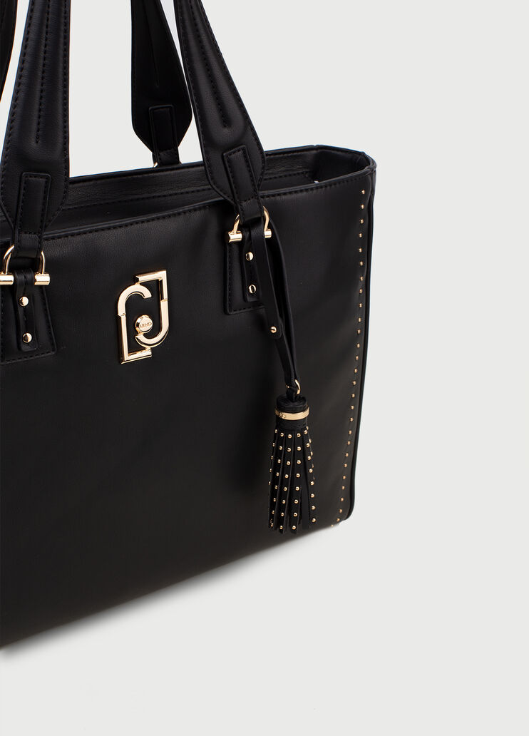 Shopping bag with charm Black Liu Jo - large image number 4 Shopping bag with charm Black Liu Jo - large image number 4