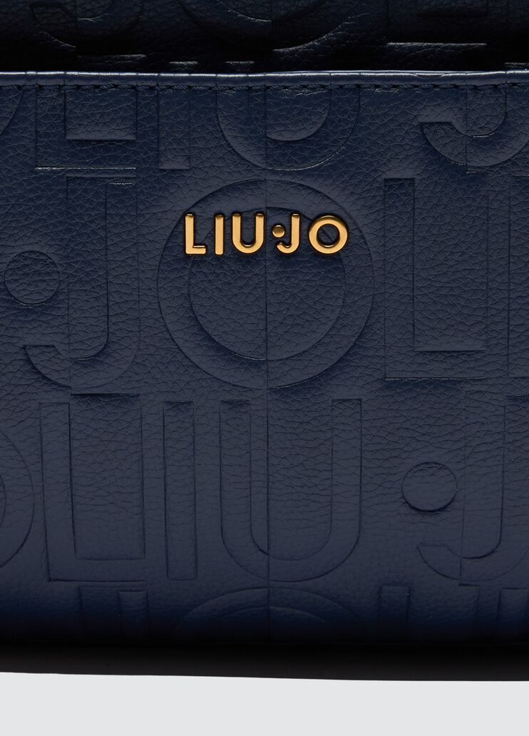 Backpack with logo and chain dark blue Liu Jo - large image number 4