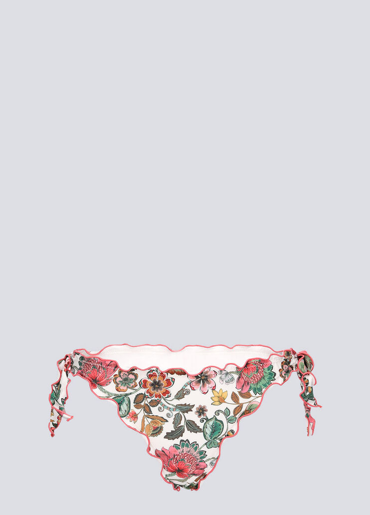 Bikini briefs with tie fastening white flowers Liu Jo - large image number 4 Bikini briefs with tie fastening white flowers Liu Jo - large image number 4
