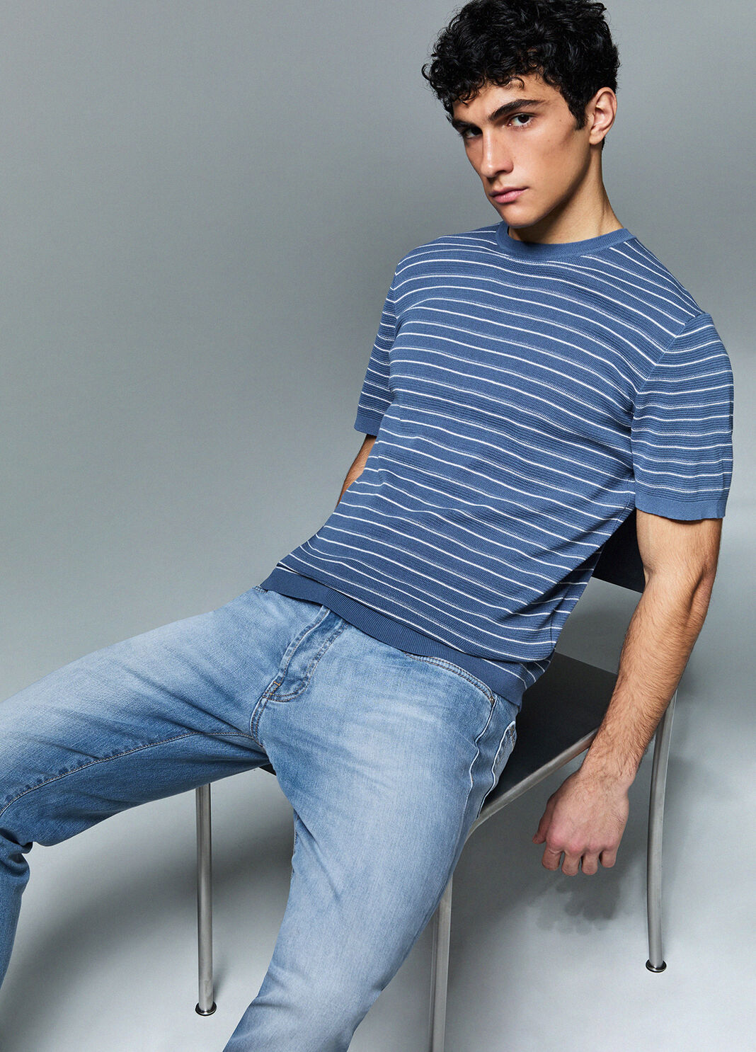 Tapered fit jeans blue denim Liu Jo - large image number 2