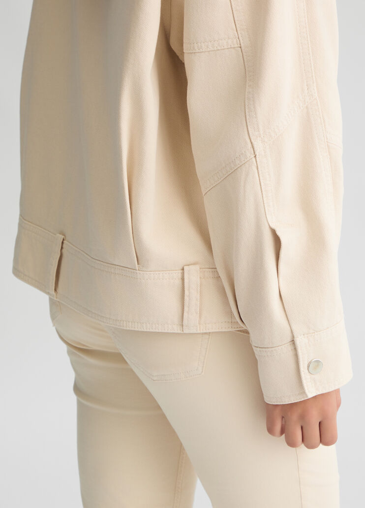Oversized jacket light beige Liu Jo - large image number 4 Oversized jacket light beige Liu Jo - large image number 4