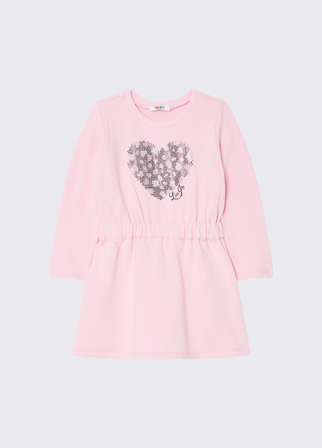Short sweatshirt dress pink Liu Jo - large image number 2